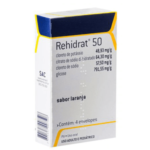 Rehidrat 50 Pó para Solução Oral - Caixa com 4 Envelopes de 7,625 g