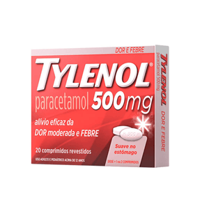 Tylenol 500mg - 20 Comprimidos Revestidos