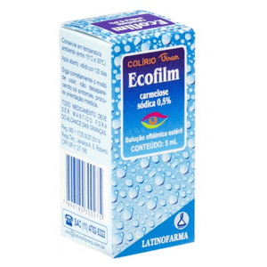 Ecofilm 5mg/mL Solução Oftálmica - Frasco com 5 mL