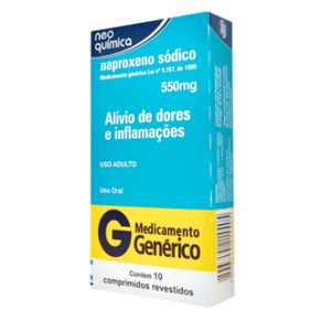 Naproxeno 550mg - 10 Comprimidos