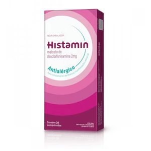 Histamin 2mg Comprimido Simples - Caixa com 20 Comprimidos