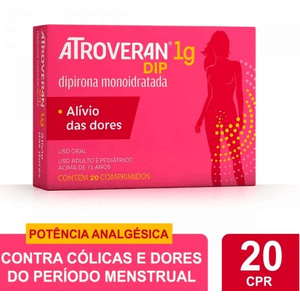 Atroveran Dip 1g - 20 Comprimidos