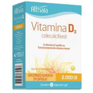 Vitamina D3 Colecalciferol 2000ui Althaia   30 Cápsulas