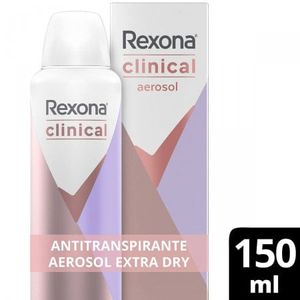 Desodorante Feminino Rexona Women Clinical Extra Dry, Aerosol, 91g aerosol