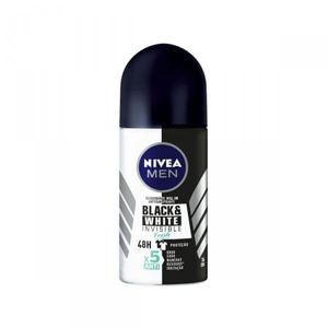 Desodorante Masculino Nivea Men Invisible For Black & White Fresh 48h Roll On Com 50ml