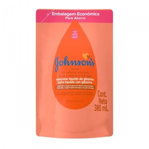 Sabonete Líquido Glicerinado da Cabeca aos Pés Johnsons Baby Refil 380mL