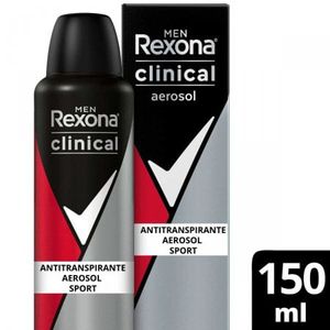 Desodorante Aerosol Antitranspirante Rexona Clinical Sport Masculino Com 150Ml