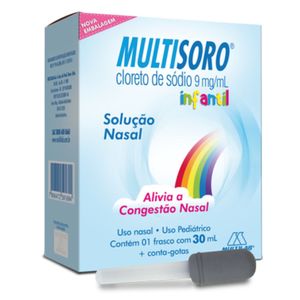 Multisoro Infantil 9MG/ML Solução nasal