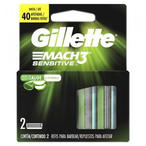 Carga Gillette Mach3 Sensitive 2 unidades