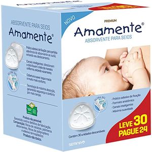 Absorvente Para Seios Amamente 30 Unidades