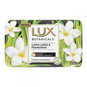 Sabonete Glicerinado Lux Botanicals capim-limão e frangipani, barra com 1 unidade de 125g