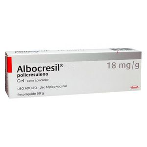 Albocresil 18mg/g Gel vaginal   Bisnaga com 50 g