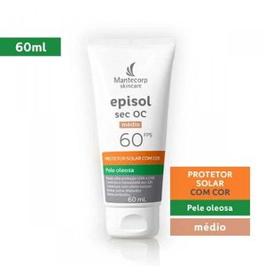 Protetor Solar Facial FPS60 Episol Sec OC Médio 60mL