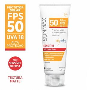 Protetor Solar FPS50 Sunmax Sensitive Pele Sensível 60mL