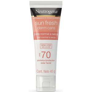 Protetor Solar FPS70 Neutrogena Sun Fresh Derm Care sem Cor 40G