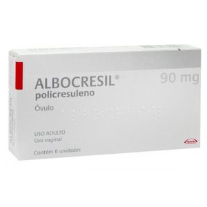 Albocresil 90mg Óvulo - Caixa com 6 Óvulos