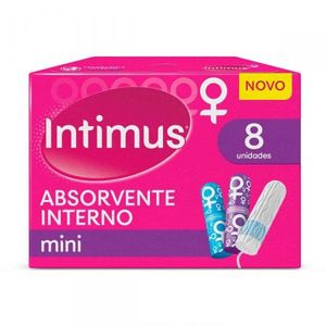 Absorvente Interno Intimus Mini com 8 Unidades