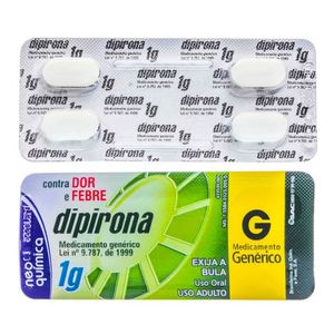 Dipirona 1g - Blíster com 4 Comprimidos