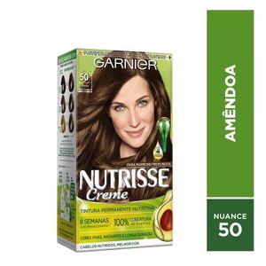 Kit Máscara Colorante Creme 50 Castanho Claro Garnier Nutrisse