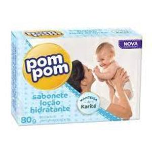 Sabonete Infantil Pom Pom Hidratante Barra, 80g