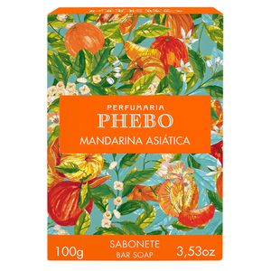 Sabonete Perfumaria Phebo mandarina asiática, barra, 1 unidade com 100g