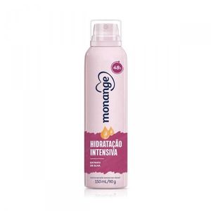 Desodorante Feminino Monange Hidratação Intensiva extrato de oliva, aerosol, 90mL