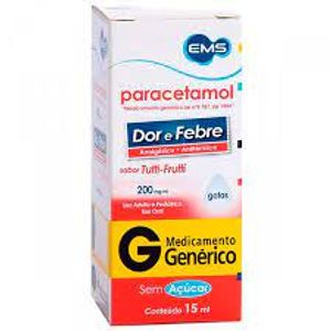 Paracetamol 200mg/ml   1 Solução Oral Gotas