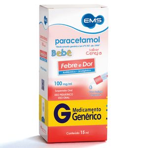 Paracetamol 100mg/ml - 1 Suspensão Oral