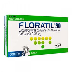 Floratil 200mg - 6 Cápsulas Gelatinosas Duras