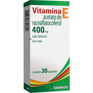 Vitamina E 400mg - 30 Cápsulas Moles