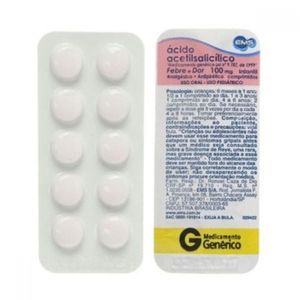 Acido Acetilsalicilico 100mg - 100 Comprimidos