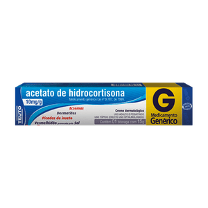 Acetato de Hidrocortisona 10mg/g - 1 Creme Dermatológico