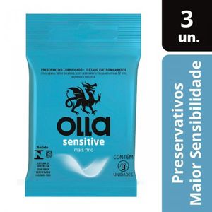 Preservativo Olla Sensitive Sensitive, 3 Unidades