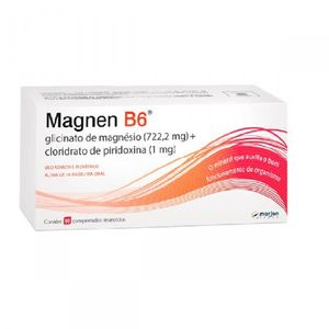 Magnen B6 72222MG + 1MG Comprimido revestido - Caixa com 60 Comprimidos