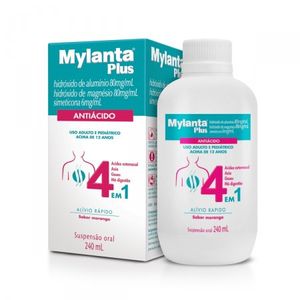 Mylanta Plus Suspensão Oral Sabor Morango - Frasco com 240 mL