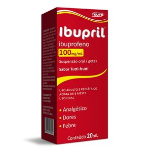 Ibupril 100mg/mL Suspensão oral (gotas) - Frasco com 20 mL