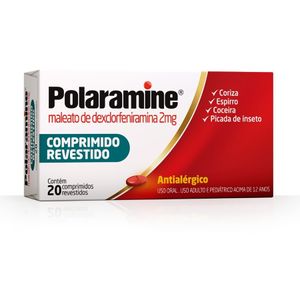 Polaramine 2MG Comprimido revestido - Caixa com 20 Comprimidos