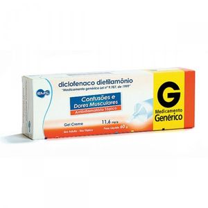 Diclofenaco Dietilamônio 11.6MG/G Gel dermatológico - Bisnaga com 60 g