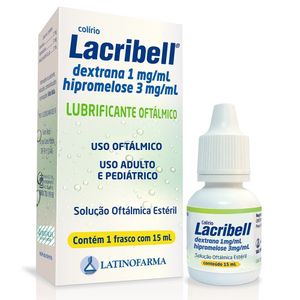 Lacribell 1MG/ML + 3MG/ML Solução oftálmica - Frasco com 15 mL