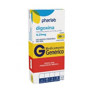 Digoxina 0.25MG Comprimido - Caixa com 20 Comprimidos