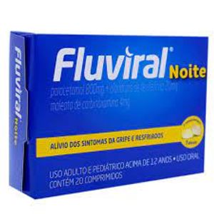 Fluviral Noite 400 + 20 / 400 + 4mg Comprimido - Caixa com 20 Comprimidos