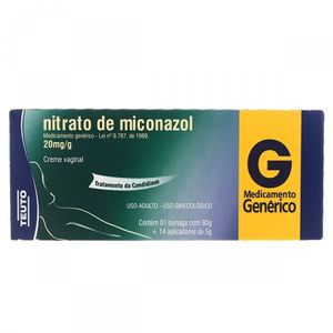 Nitrato de Miconazol 20MG/G Creme vaginal   1 Bisnaga com 80g