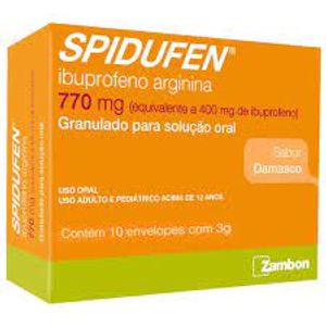 Spidufen 770MG Granulado - 10 Envelopes com 3 g