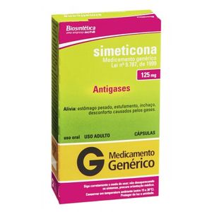 Simeticona 125mg, caixa com 10 cápsulas gelatinosas moles