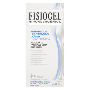 Fisiogel Terapia de Hidratação Diária Loção Cremosa 200mL