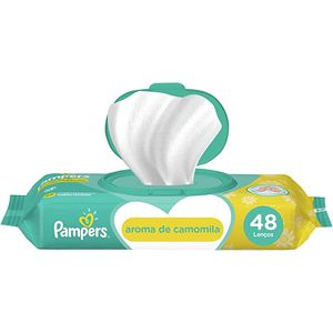 Lenço Umedecido Camomila Suave Pampers Pacote 48 Unidades