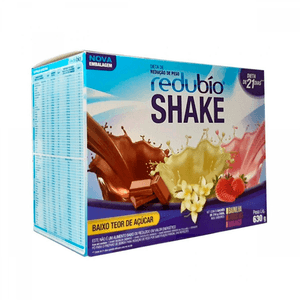 Shake Redubío Chocolate + Baunilha + Morango, 630G