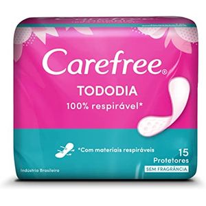 Protetor Diário Carefree Brisa Sem Perfume com 15 Unidades