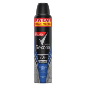 Antitranspirante Aerossol Active Dry Rexona Men 250Ml Leve Mais Pague Menos