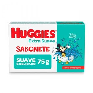 Sabonete Infantil Barra Extra Suave Disney Baby Huggies Caixa 75G